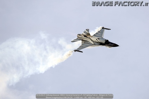 2019-09-07 Zeltweg Airpower 08922 General Dynamics F-16 Fighting Falcon - Belgian Air Force
